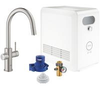 Grohe Blue kit de démarrage avec mitigeur de cuisine sur pied SuperSteel 31325DC2
