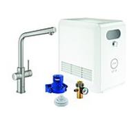 Grohe Blue kit de démarrage avec mitigeur de cuisine sur pied SuperSteel 31347DC3