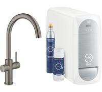 Grohe Blue mitigeur de cuisine avec filtre sur pied Brushed Hard Graphite 31455AL1