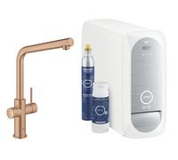 Grohe Blue mitigeur de cuisine avec filtre sur pied Brushed Warm Sunset 31454DL1