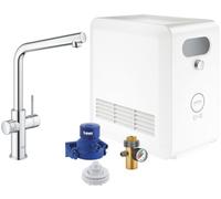 GROHE Kit de démarrage Blue 31347003 - Mitigeur sur pied, filtration et réfrigération, chrome
