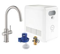 Grohe Blue kit de démarrage avec mitigeur de cuisine sur pied SuperSteel 31325DC2