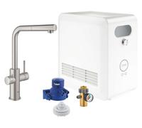 Grohe Blue kit de démarrage avec mitigeur de cuisine sur pied SuperSteel 31326DC2