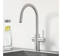 GROHE Mélangeur de cuisine 31325DC2 supersteel – kit de démarrage, bec C, Bluetooth/WIFI