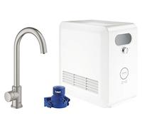 GROHE Kit de démarrage Blue Professional Mono - mitigeur bec C 153 mm, filtre SuperSteel 31302DC2