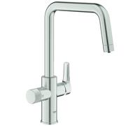 Grohe Blue Pure - Mitigeur d'évier Eurosmart avec fonction filtrante, supersteel 30583DC0