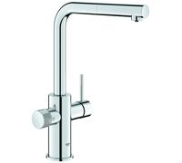 Grohe Blue Pure - Mitigeur d'évier Minta avec filtration et bec extractible, chrome 30590000