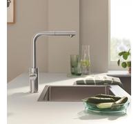 Grohe Blue Pure Mitigeur de cuisine Minta pour système de filtration de l’eau, extractible, pivotant, 30590DC0, Minta