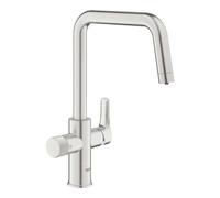Grohe Blue Pure - Mitigeur d'évier Eurosmart avec fonction filtrante, supersteel 30583DC0