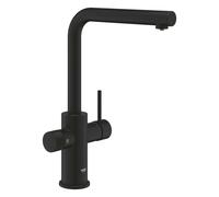 Grohe Blue Pure - Mitigeur d'évier Minta avec filtration et bec extractible, phantom black 30590KF0