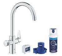 Grohe Blue kit de démarrage avec mitigeur de cuisine sur pied chrome 30593000