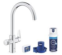 GROHE Set de mitigeur d’évier StartCurve – avec filtration, chrome 30593000