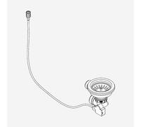 Grohe Bonde à panier pour évier de cuisine, 42588SD1,