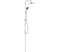 GROHE Colonne de douche avec inverseur Vitalio Start 210, douche apparente, tête de douche 210mm, barre orientable, pommeau de douche Vitalio Start 110 1 jet, chromé, 26382001 (Import Allemagne)