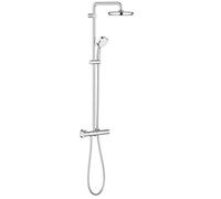 GROHE Colonne de douche avec mitigeur thermostatique Tempesta Cosmopolitan System 210 mm, Chrome, 27922001
