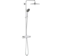GROHE Colonne de douche thermostatique Vitalio Joy 260 – Tête 260 mm, douchette 3 jets, chromé
