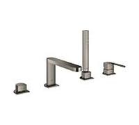 Grohe combinaison de baignoire Plus 4 trous 29307AL3 bain / douche inverseur, avec limiteur de température, graphite dur brossé