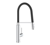 GROHE Concetto Mitigeur monocommandé pour évier, saillie 235mm, avec flexible en santoprène, orientable, MagneticDocking, 31491000, Couleur: chrome