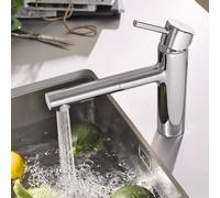 GROHE Mélangeur de cuisine Concetto 30273001 – Chrome, bec moyen-haut
