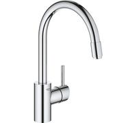 GROHE Mitigeur de cuisine Concetto 32663003 sur pied StarLight Chrome avec douchette extractible