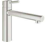 GROHE Mitigeur de cuisine sur pied Concetto 31129DC1 SuperSteel – Douchette extractible