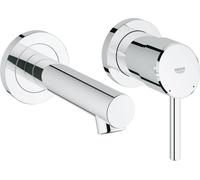 Grohe Concetto Mitigeur lavabo 2 trous mural chromé - 19575001
