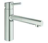 Grohe Concetto - Mitigeur d’évier, supersteel 30273DC1