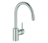 Grohe Concetto mitigeur d'évier 32663DC3 supersteel, bec verseur pivotant, débit d'eau interne