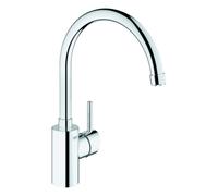 GROHE Concetto Mitigeur monocommandé pour évier, saillie 224mm, basse pression, haut, orientable, 31132001
