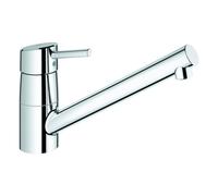 GROHE Concetto Mitigeur monocommandé pour évier, saillie 239mm, bec plat, orientable, 32659001