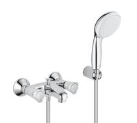 GROHE Mitigeur de bain/douche Costa 2546010A chromé avec set de douche Relexaflex