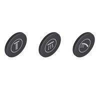 Grohe - Couvertures de symboles des piles SmartControl, 3 pièces 14079XH0