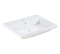 Grohe Cube Céramique de salle de bain bassin 3947900H 60 cm, 2000 trou avec trop - plein, le dos glacé, blanc alpin PureGuard