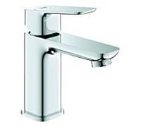 Grohe Cubeo mitigeur lavabo 1017320000 Taille S, corps lisse avec ouverture par pression garniture de vidange 1 1/4", chromé