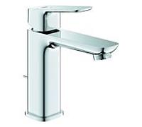 GROHE Cubeo Mitigeur monocommandé pour lavabo, M-Size, saillie 116mm, vidage à tirette, EcoMode, 1017560000, Couleur: chrome