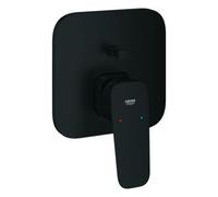 GROHE Cubeo Mitigeur monocommandé pour bain, montage encastré, kit de finition pour Rapido SmartBox, 1017782430, Couleur: Noir mat