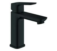 GROHE Cubeo Mitigeur monocommandé pour lavabo, M-Size, saillie 116mm, vidage Push-Open, EcoMode, 1017572430, Couleur: Noir mat