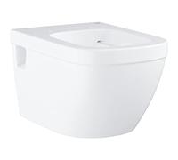 Grohe Euro Céramique de salle de bain de base fixé au mur WC Match2 39538000 alpin blanc, sans rebord, sortie horizontale
