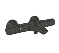 Grohe Démarrage de précision QuickFix - Mitigeur thermostatique de baignoire, noir mat 345982430