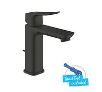 Grohe Dice - Mitigeur de lavabo avec bonde, noir mat 1018322430