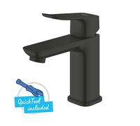 Grohe Dice - Mitigeur de lavabo avec bonde Push-Open, démarrage à froid, noir mat 1018612430