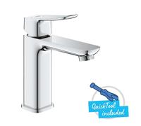 Grohe Dice - Mitigeur de lavabo avec bonde Push-Open, ouverture sur froid, chrome 1018360000