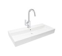 Grohe - Dice mitigeur lavabo à levier tactile, taille L + Vasque à poser Swiss Aqua Technologies 60x40x12,5 cm (BA2-G1018710000-05)