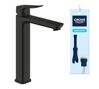 GROHE Mitigeur de lavabo sur pied Dice 1018922430 – Monocommande Taille XL Noir mat