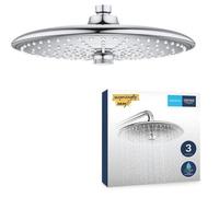 GROHE - Douche de tête Vitalio Joy 260 - 3 jets - chromé - raccords filetés 1/2"" - économie d'eau