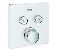 Grohe douche Grohe Smartcontrol 29156LS0, blanc lunaire, avec 2 robinets d'arrêt