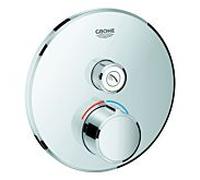 Grohe douche Smartcontrol 29144000 chromé , avec 1 robinet d’arrêt, chromé ronde