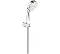 GROHE Ensemble de douche 3 jets Tempesta Cosmopolitan 100 27588002 - Support de douche - Limiteur de débit - Anti-calcaire - Chrome chrome G