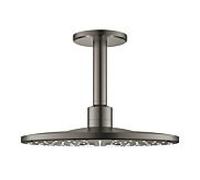 Grohe ensemble de douche de Rainshower Grohe 26477AL0 graphite dur brossé, avec sortie au plafond 142 mm, 2 types d'acier
