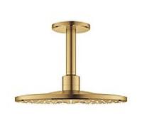 Grohe ensemble de douche de Rainshower Grohe 26477GN0 cool sunrise brossé, avec sortie au plafond 142mm, 2 types d'acier